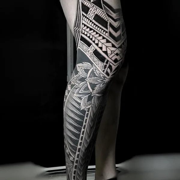 Polynesian tattoo by @javieracero in Miami