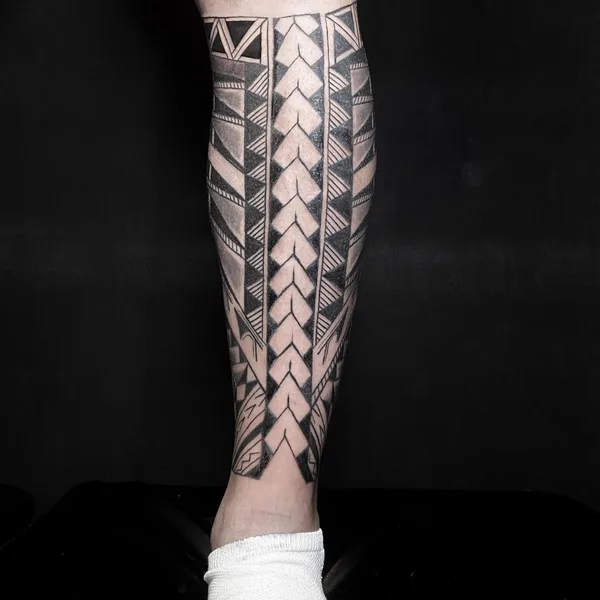 Polynesian tattoo by @javieracero in Miami