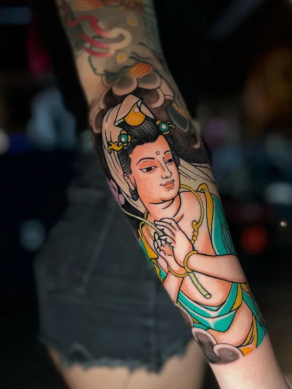 color japanese Tatuagem em full sleeve #64000 | Tatuador Max Rodriguez