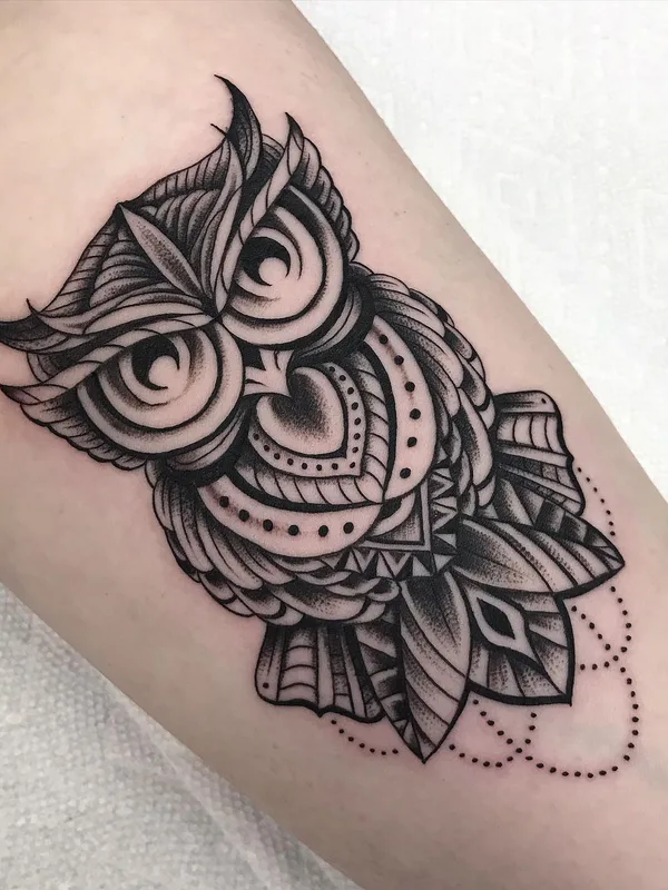 black and grey blackwork 타투 부위 forearm #64005 | 타투이스트 Chris Tamborelli