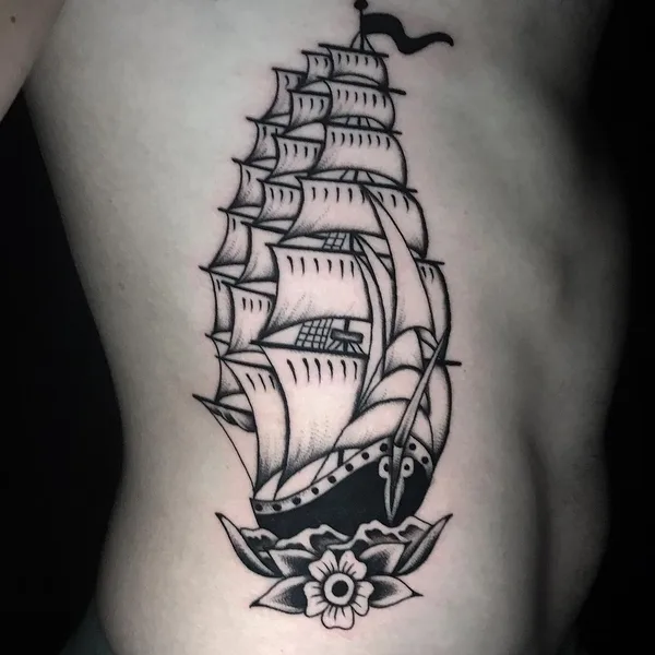 Traditional tattoo by Chris Tamborelli in Miami