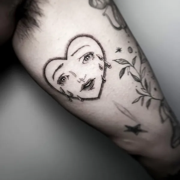 Geometric tattoo by KathePla in Miami
