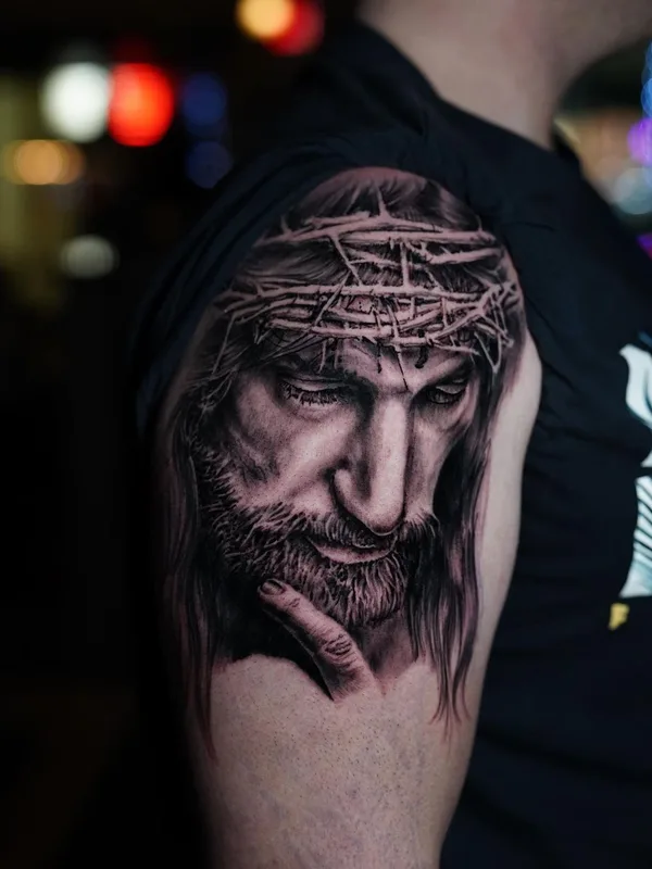 black and grey realism 타투 부위 upper arm #64053 | 타투이스트 StevenPM