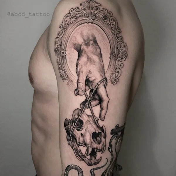 Dotwork tattoo by Anzhelika Steele