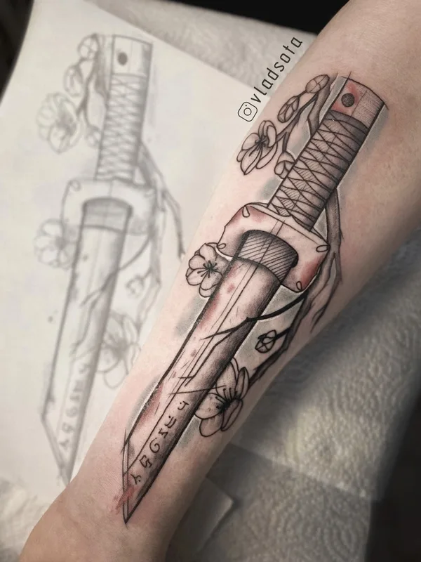 black and grey sketch Tatuaggio su forearm #64954 | Tatuatore Владислав Пермяков