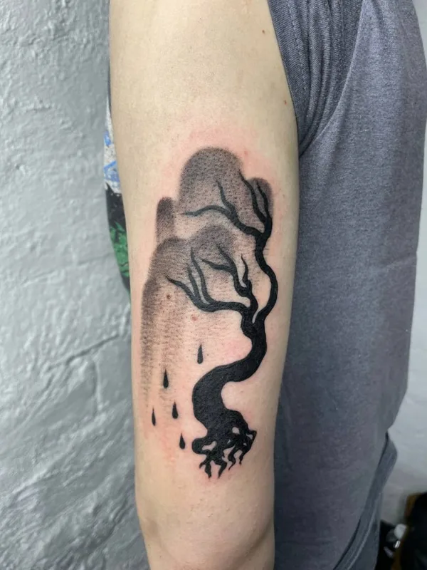 black blackwork татуировка на forearm #67734 | Тату мастер Василиса Солкан