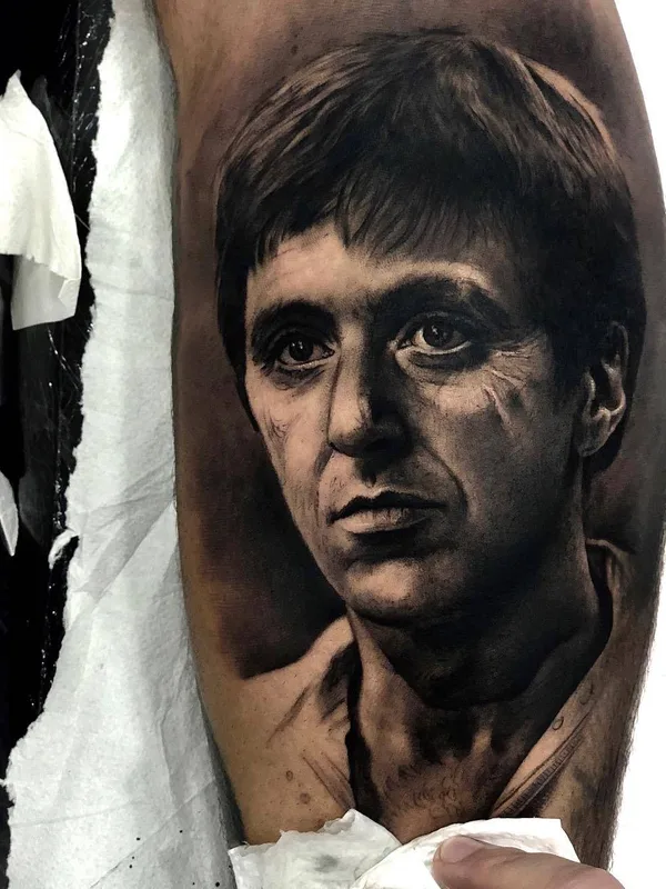 male black and grey realism tattoo on forearm #30329 | Tattoo Artist Sergio Fernandez