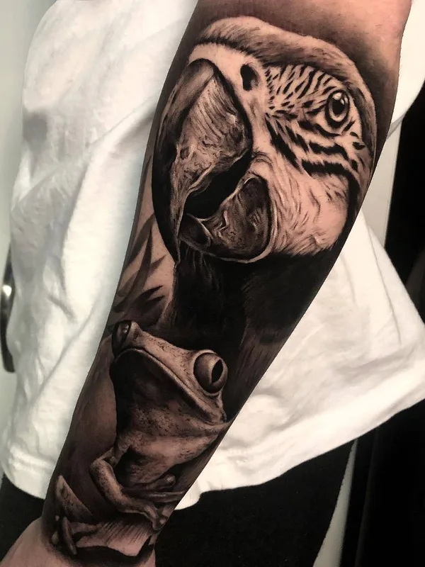 black and grey realism tattoo on forearm #30333 | Tattoo Artist Sergio Fernandez