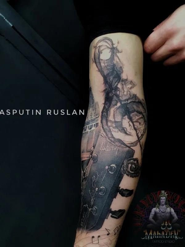 black and grey black and grey 타투 부위 forearm #39982 | 타투이스트 Ruslan Rasputin Руслан Распутин