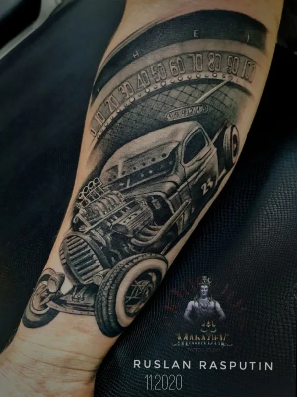 black and grey black and grey 타투 부위 forearm #39981 | 타투이스트 Ruslan Rasputin Руслан Распутин