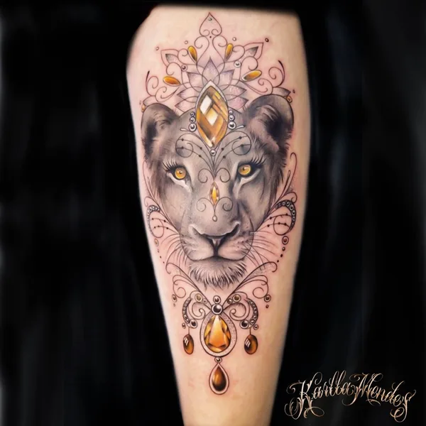 Авторская tattoo by Karlla Mendes in São Paulo