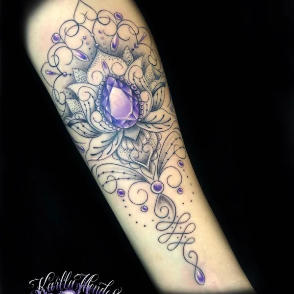 Авторская tattoo by Karlla Mendes in São Paulo