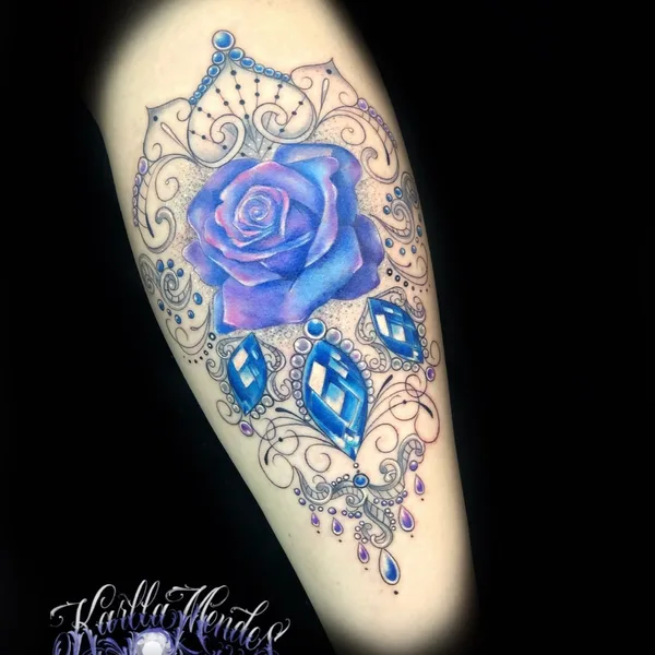 Авторская tattoo by Karlla Mendes in São Paulo