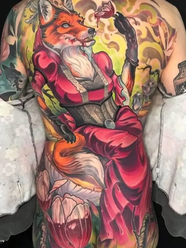 color illustrative Tatuaggio su full back #31071 | Tatuatore Ande Chambers