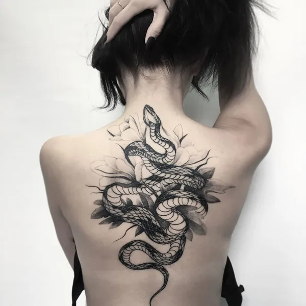 Graphic tattoo by Vladimir Pride in Уфа