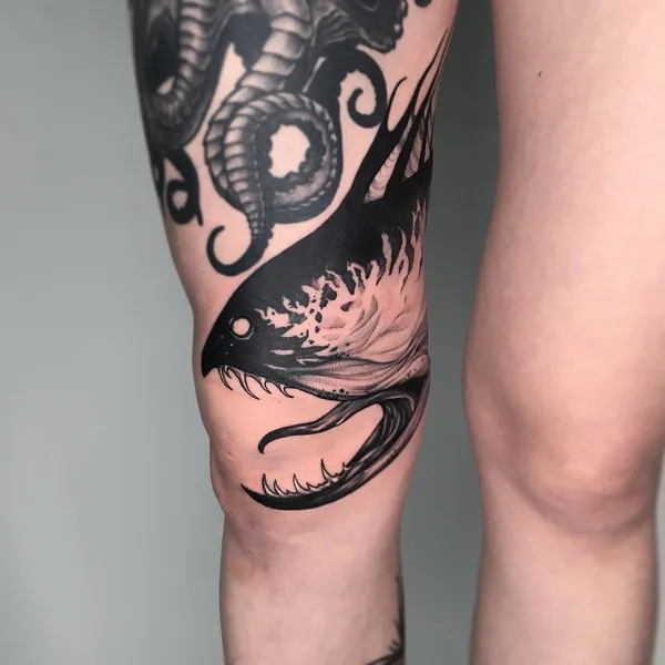 Graphic tattoo by Vladimir Pride in Уфа