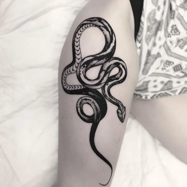 Graphic tattoo by Vladimir Pride in Уфа