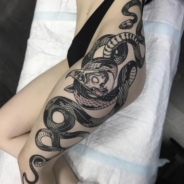 Graphic tattoo by Vladimir Pride in Уфа