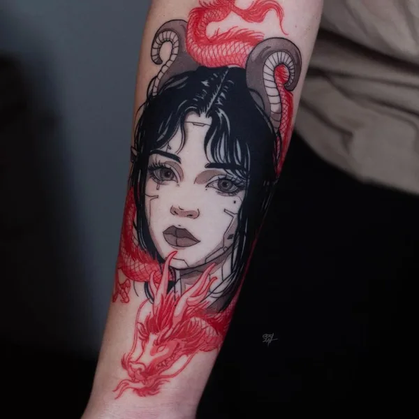 Author's Style tattoo by Валерия Волохова in Moscow