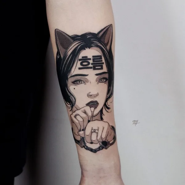 Author's Style tattoo by Валерия Волохова in Moscow