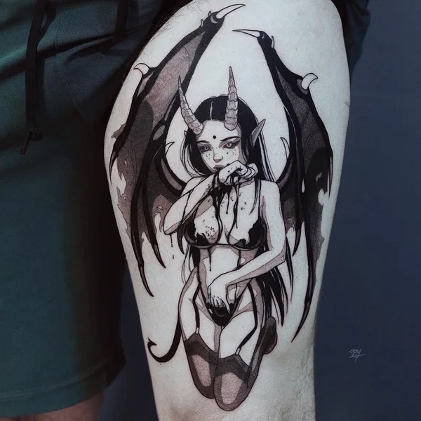 Author's Style tattoo by Валерия Волохова in Moscow