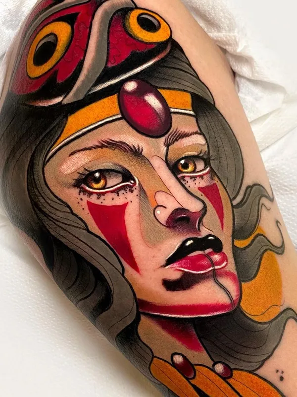 female color neo traditional татуировка на forearm #41205 | Тату мастер Picon