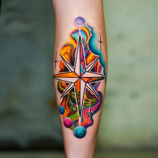 Abstract tattoo by Sergey Jaer in New York City