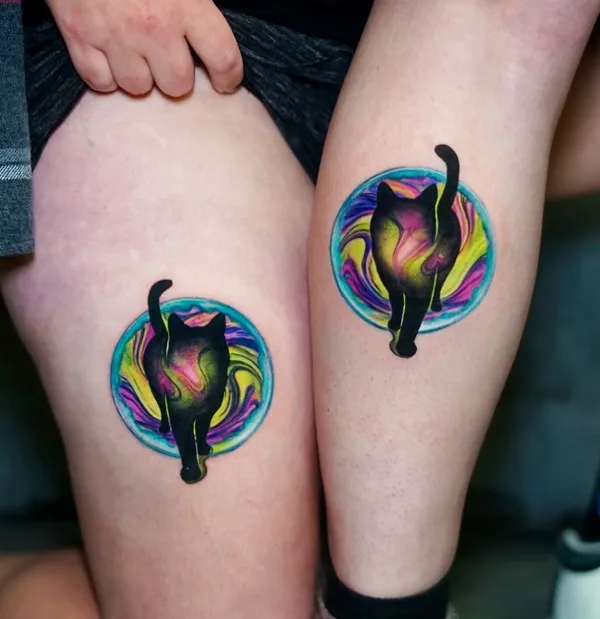 color illustrative 타투 부위 thigh #55918 | 타투이스트 Sergey Jaer
