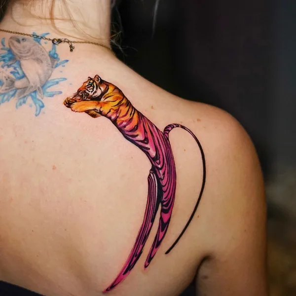 Abstract tattoo by Sergey Jaer in New York City