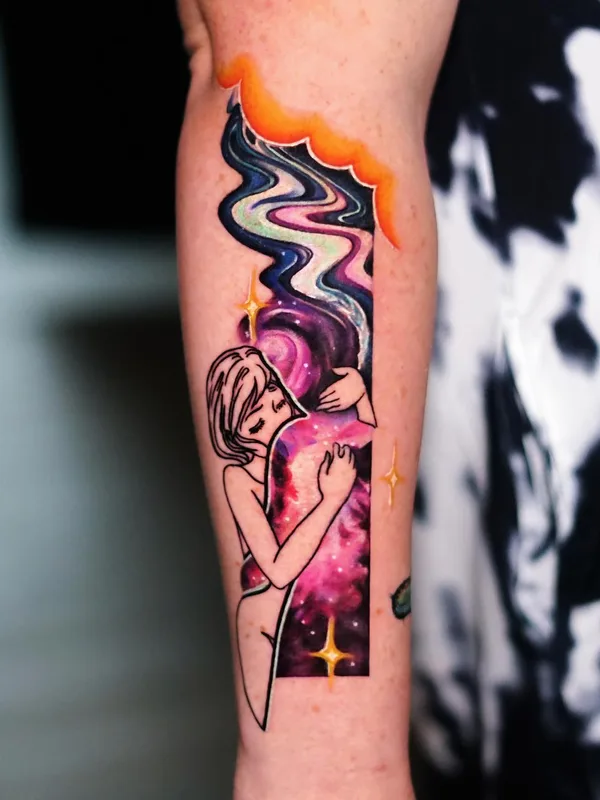 female color illustrative 타투 부위 forearm #55927 | 타투이스트 Sergey Jaer