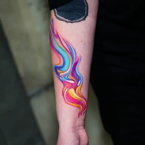 Abstract tattoo by Sergey Jaer in New York City