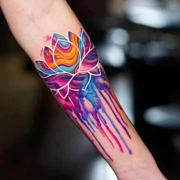 Abstract tattoo by Sergey Jaer in New York City
