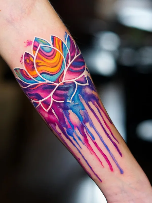 color watercolor 타투 부위 forearm #55929 | 타투이스트 Sergey Jaer