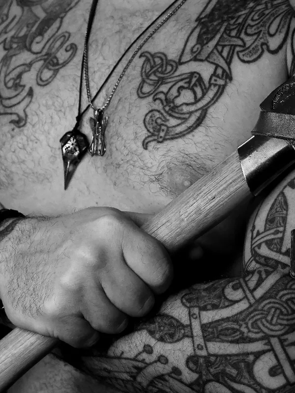 male black and grey celtic татуировка на full sleeve #55952 | Тату мастер Мари Мовган