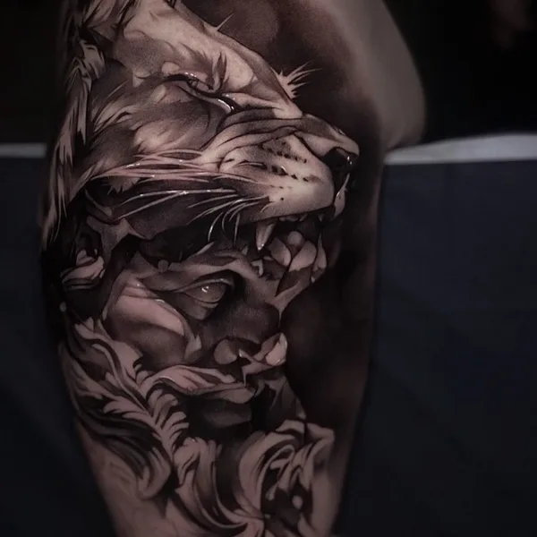 Neo Traditional tattoo by Stanislav Poryadkov in Сургут