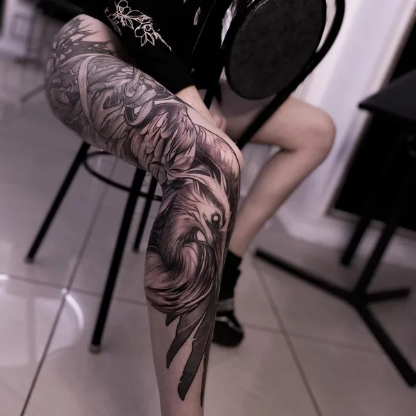 Neo Traditional tattoo by Stanislav Poryadkov in Сургут