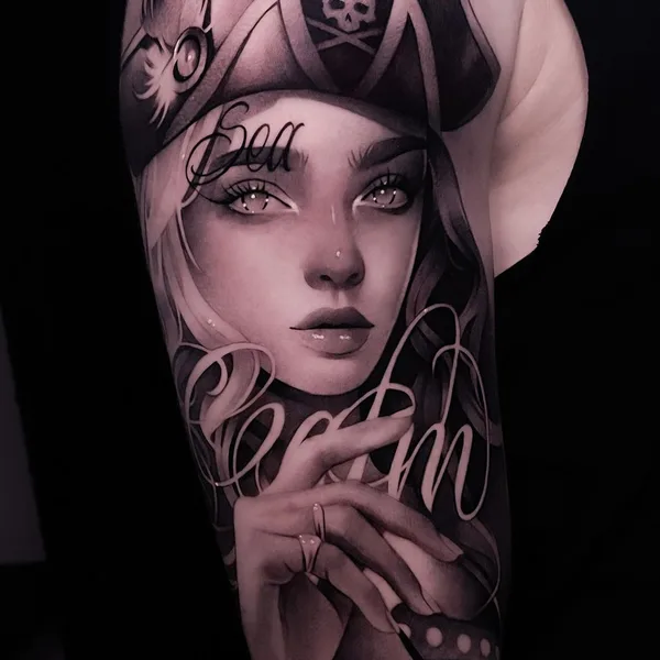 Neo Traditional tattoo by Stanislav Poryadkov in Сургут