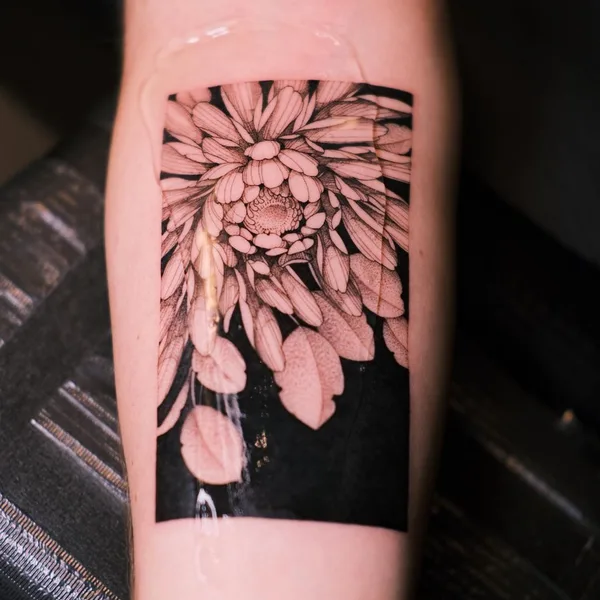 Botanical tattoo by KimBobby in Amsterdam