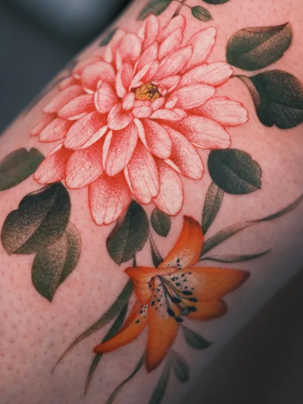 color botanic татуировка на forearm #58289 | Тату мастер KimBobby