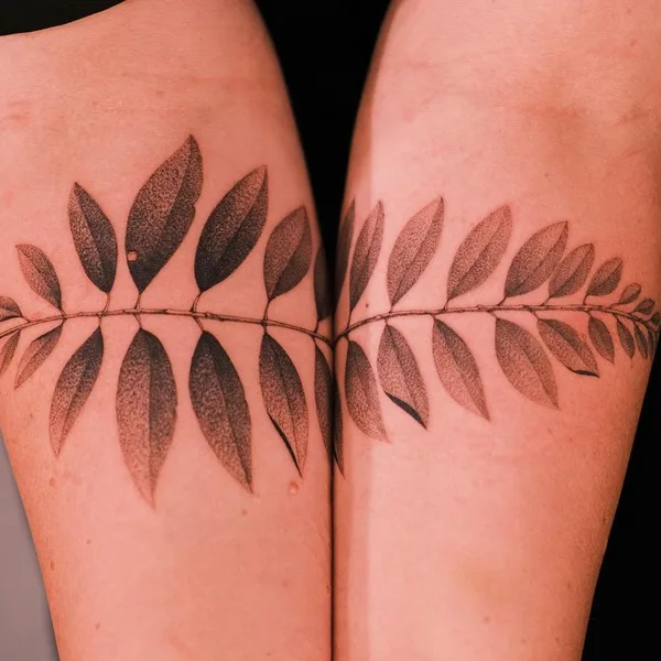 Botanical tattoo by KimBobby in Amsterdam
