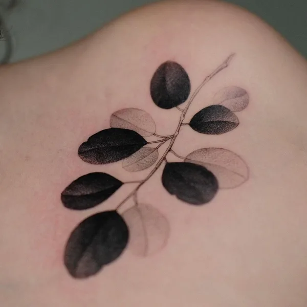 Botanical tattoo by KimBobby in Amsterdam