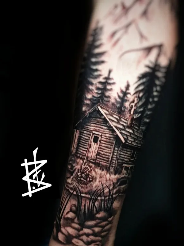 black and grey realism татуировка на forearm #73307 | Тату мастер Никита Кириллов BakedTattoo