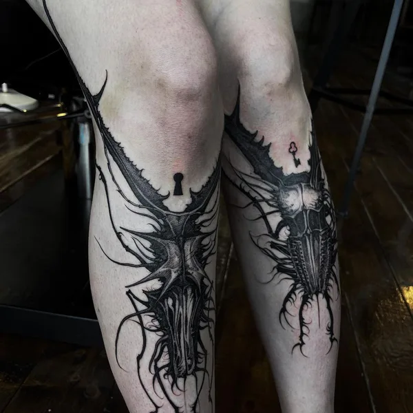 Graphic tattoo by Александра Возякова in Saint Petersburg