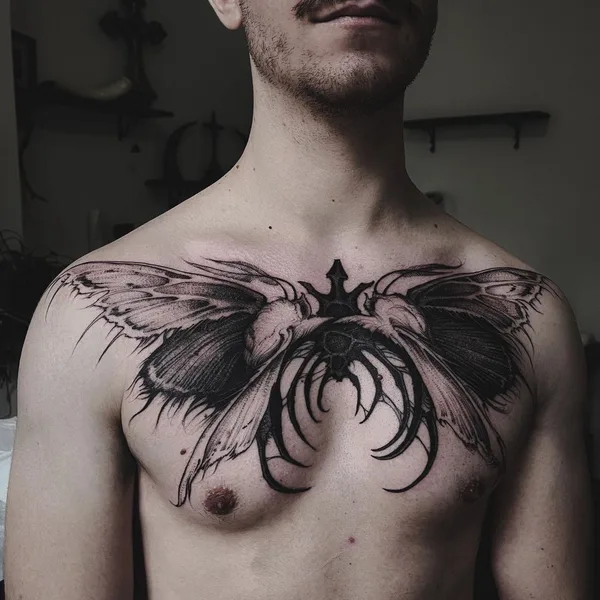 Graphic tattoo by Александра Возякова in Saint Petersburg