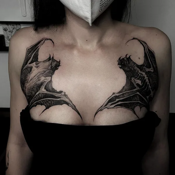 Graphic tattoo by Александра Возякова in Saint Petersburg