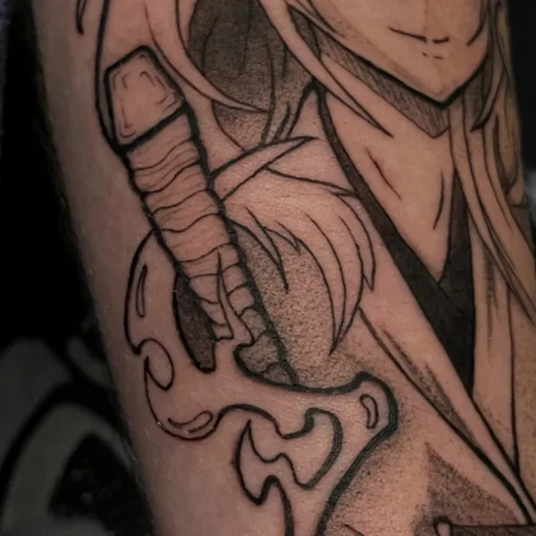 Graphic tattoo by Дмитрий Павлов in Saint Petersburg