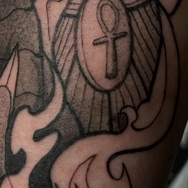 Graphic tattoo by Дмитрий Павлов in Saint Petersburg