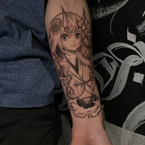 Graphic tattoo by Дмитрий Павлов in Saint Petersburg