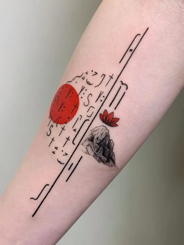 color linework татуировка на forearm #44387 | Тату мастер Костя Маэстро