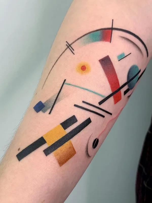 color abstract татуировка на forearm #44384 | Тату мастер Костя Маэстро
